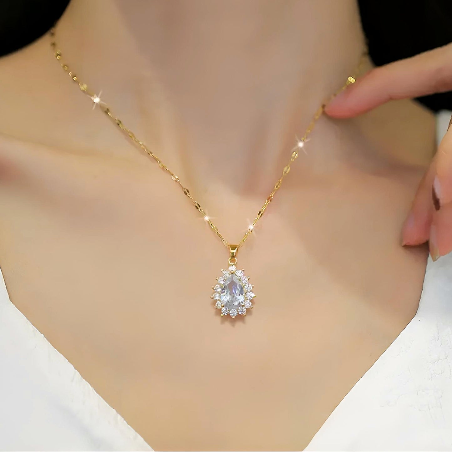 COLLIER AIGUE-MARINE