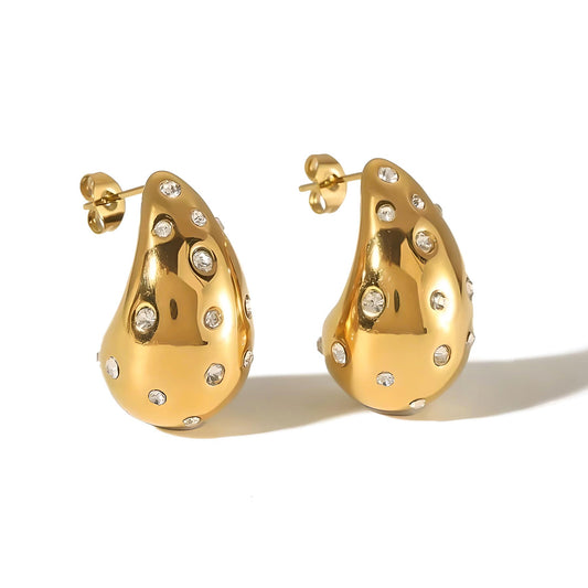 PENDIENTES GOTA DIAMANTES