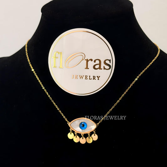 COLLAR BLUE EYE CHARM